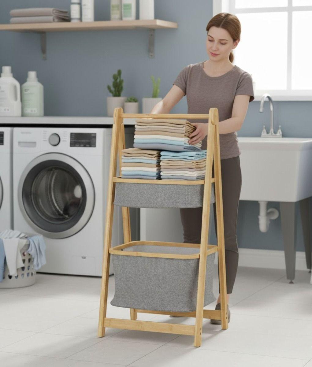 Estante Organizador Ropa Doble Nivel Moderno Funcional Jhn-2