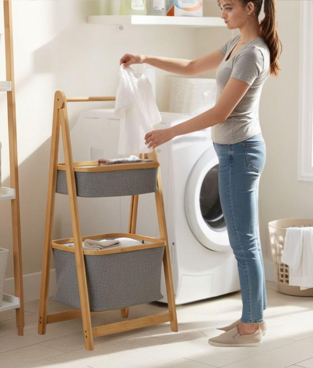 Estante Organizador Ropa Doble Nivel Moderno Funcional Jhn-4