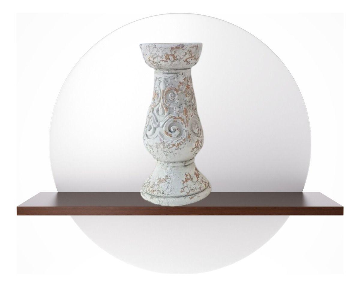 Columna Pedestal Decorativo Ceramica Vintage Hogar Peq Lau-2