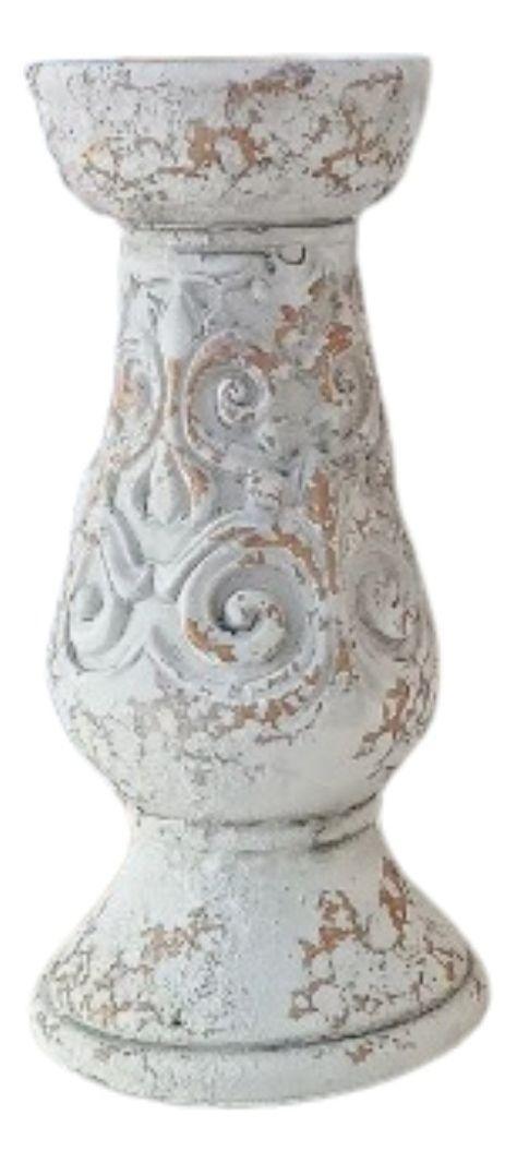 Columna Pedestal Decorativo Ceramica Vintage Hogar Peq Lau-5