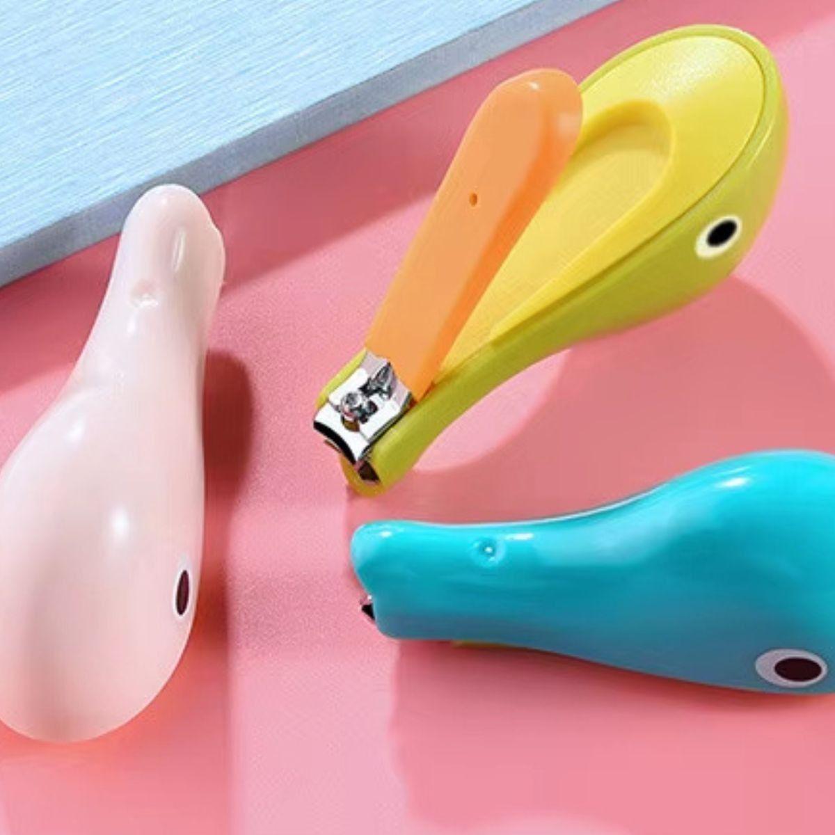 SET 8 CORTAUÑAS FORMA BALLENA DIVERTIDO INFANTIL BEBE LAU-5