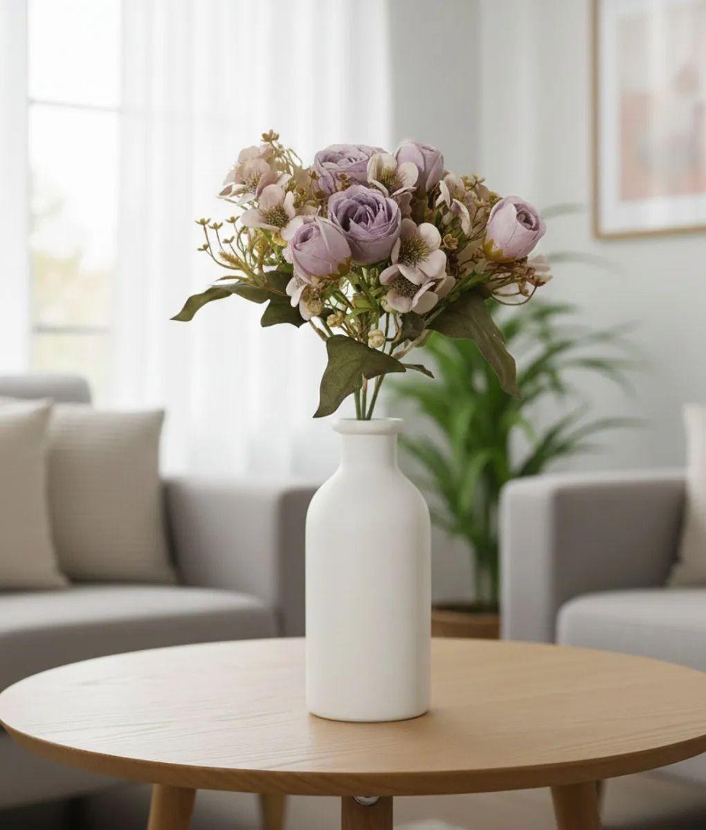 Set 4 Ramo Decorativo Flores Artificiales Adorno Hogar Jhn-6