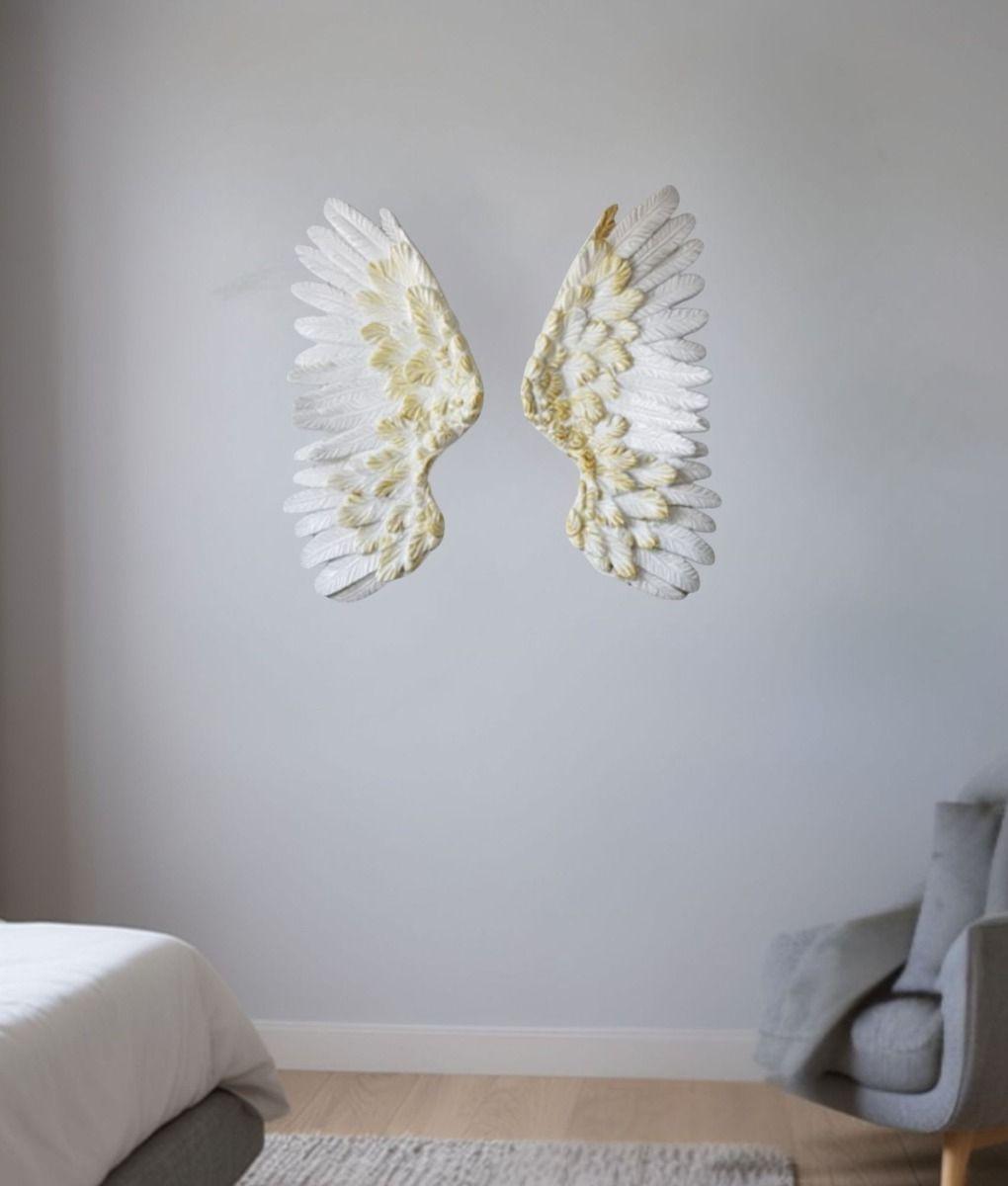 Adorno Decorativo Pared Alas Arte Figura Hogar Jhn-7