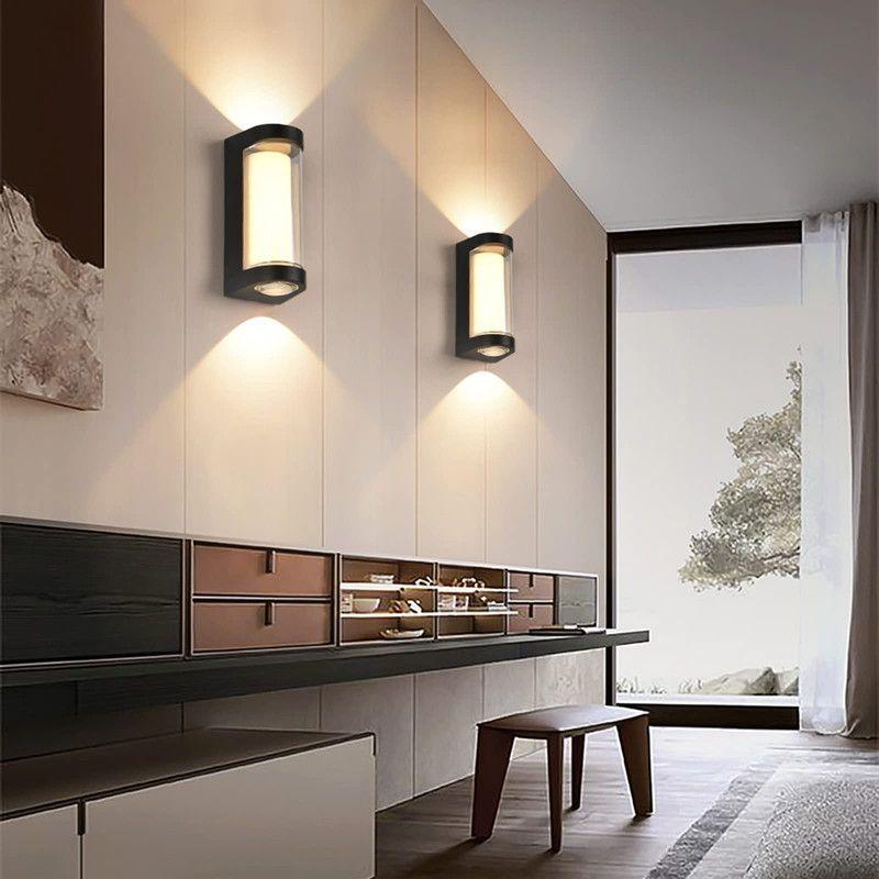 Aplique Pared Exterior Impermeable Moderna Jardin Porche Lau-1