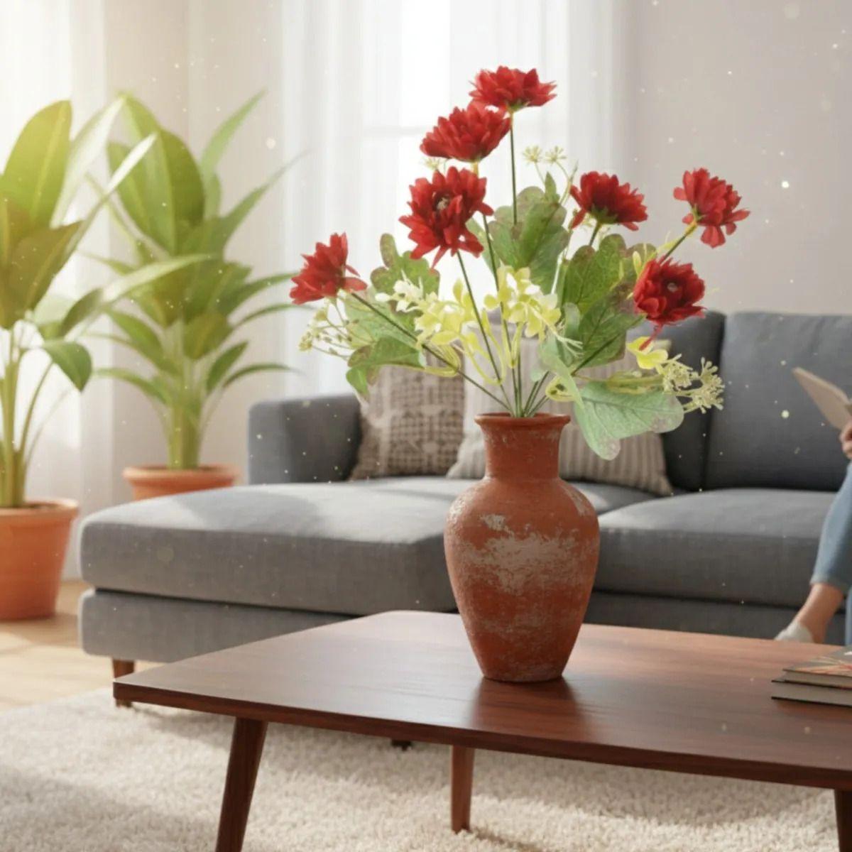 Set 4 Ramo Floral Silvestre Artificial Estilo Natural Jhn-8