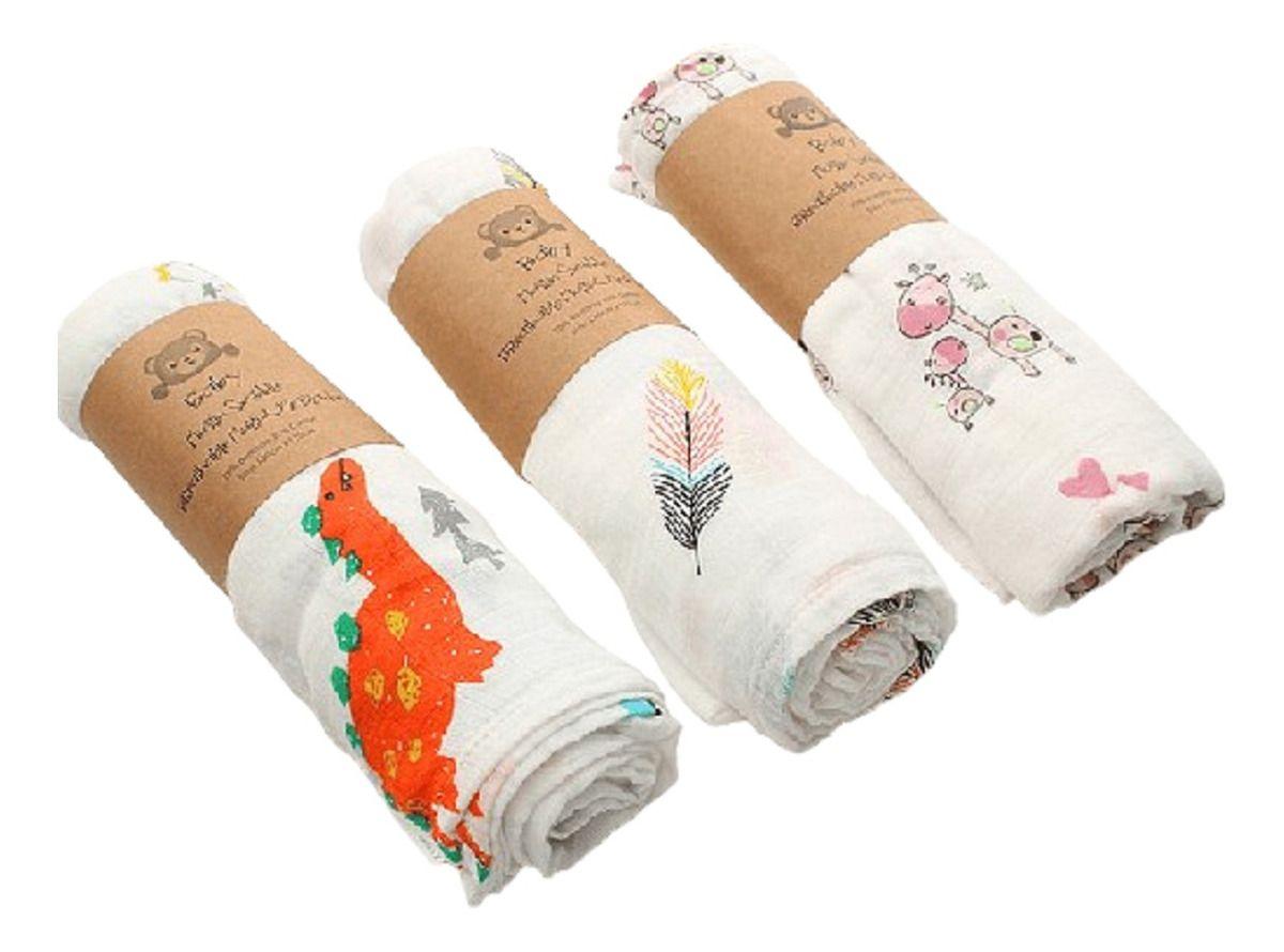 Set 2 Manta Muselina Comoda Suave Transpirable Niña Niño Lau-0