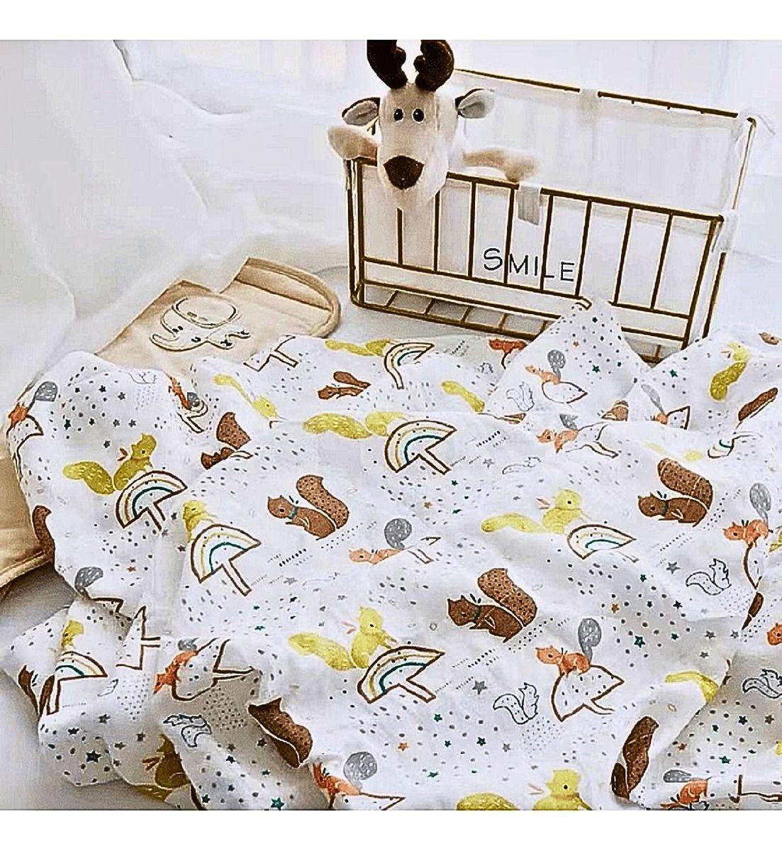 Set 2 Manta Muselina Comoda Suave Transpirable Niña Niño Lau-8