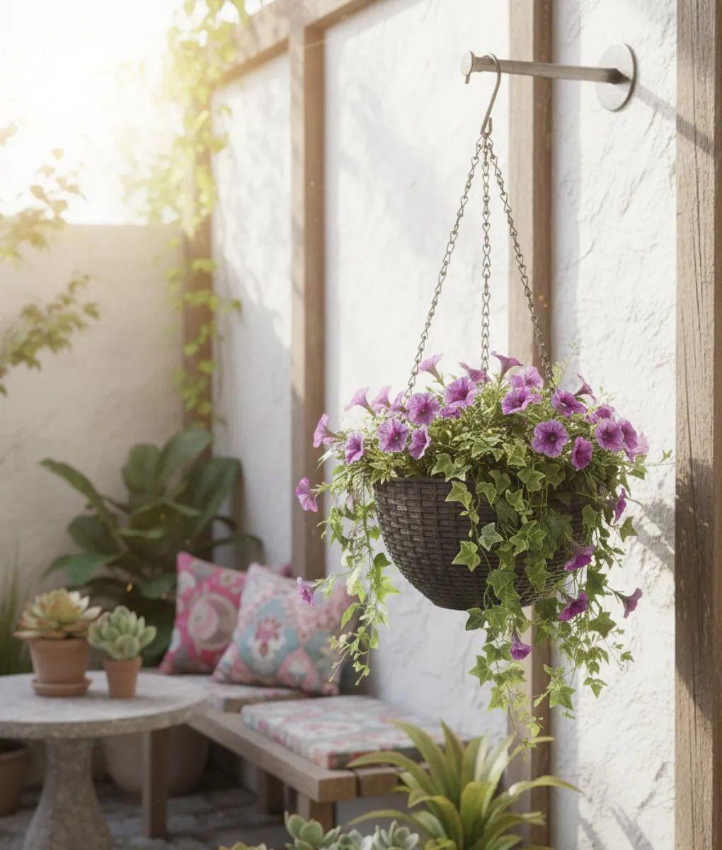 Set 2 Macetero Decorativo Colgante Adorno Techo Hogar Jhn-7