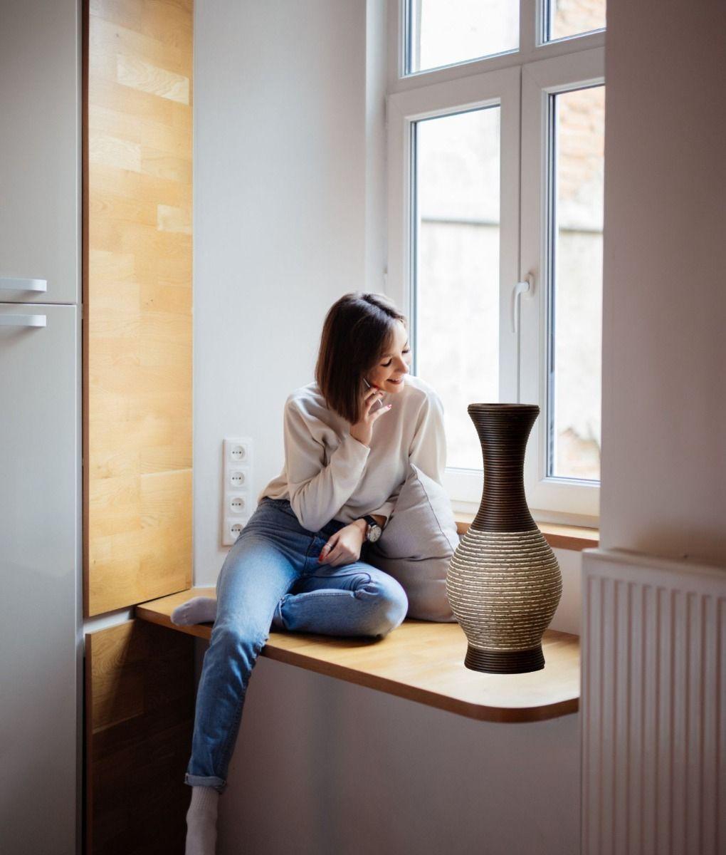 Florero Jarrón Decorativo Hogar Soporte Flores Alto 50cm Jhn-6