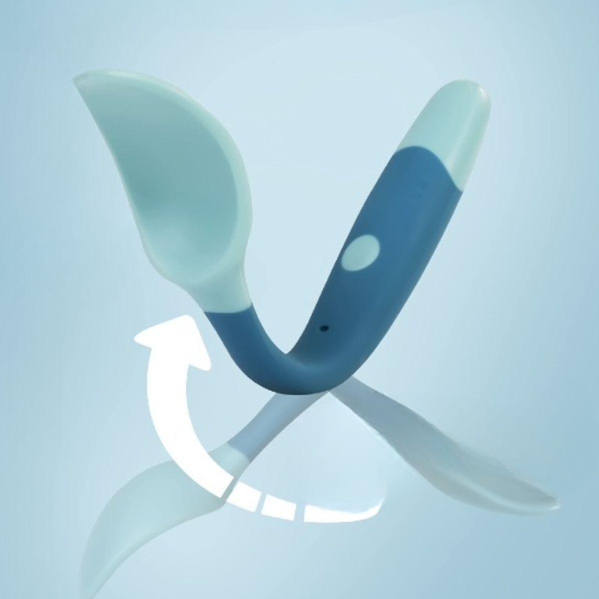 SET 3 CUBIERTO CUCHARA ENTRENAMIENTO FLEXIBLE BEBE LAU-7