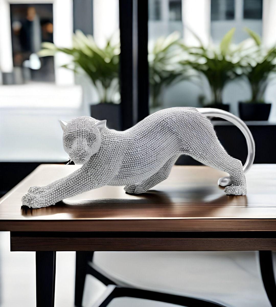 Estatua Animal Coleccionable Escultura Artesanía Plata Jhn-4