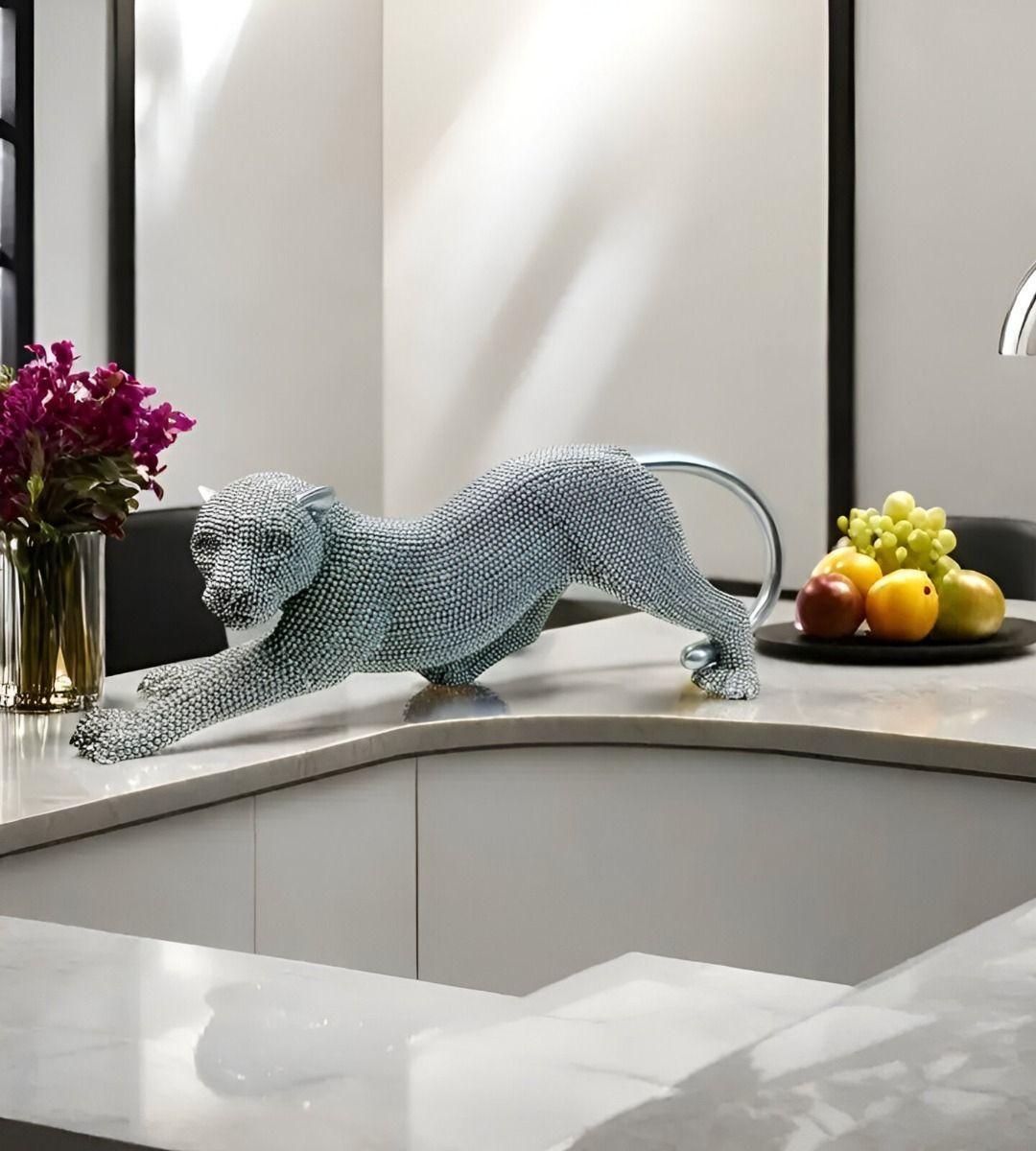 Estatua Animal Coleccionable Escultura Artesanía Plata Jhn-9