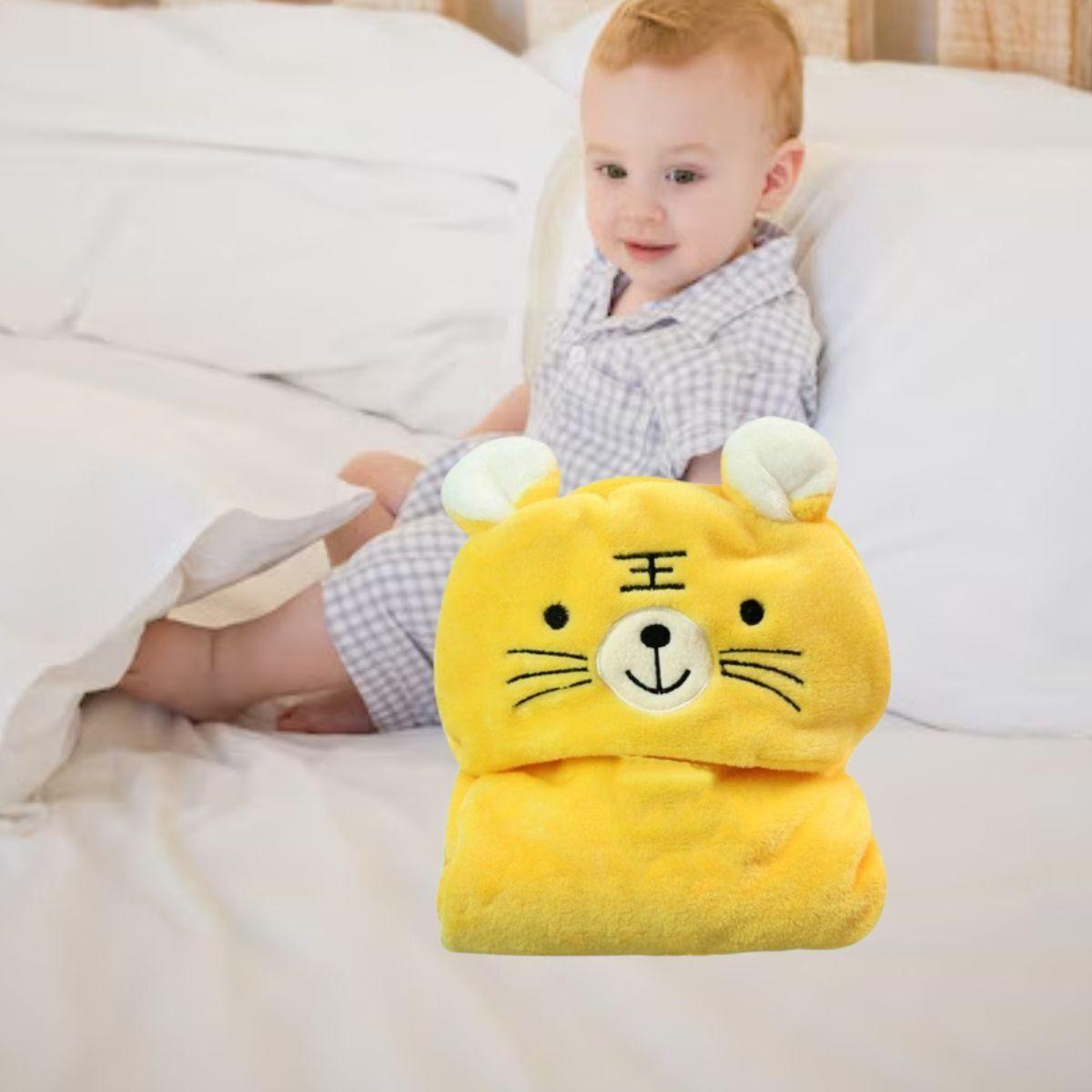 MANTA CON CAPUCHA INFANTIL DISEÑO ANIMALES ABRIGO BEBE LAU-6