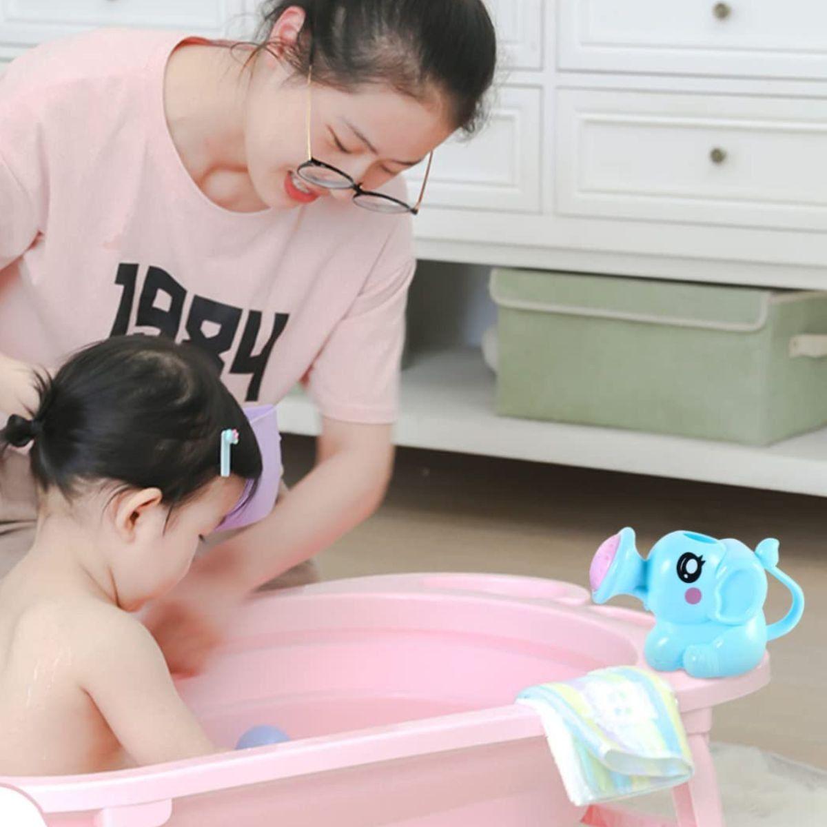 SET 7 JUGUETE PARA EL BAÑO REGADERA FORMA ELEFANTE LAU-3