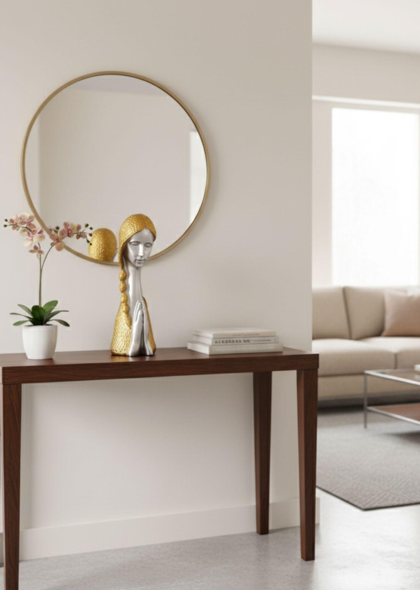 Figura Decorativa Niña Rostro Adorno Hogar Estatua Jhn-4