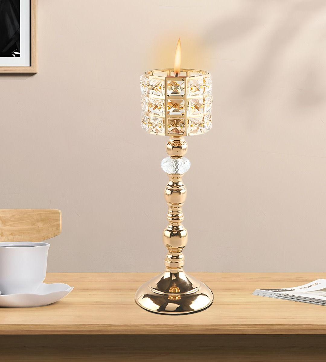 Portavelas Candelabro Decorativo Moderno Mosaico Jhn-4