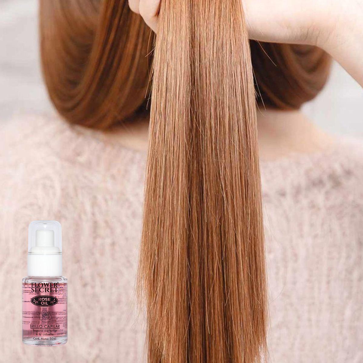 SET 2 ACEITE CAPILAR FLOWER REPARADOR DE ROSAS BRILLO LAU-9