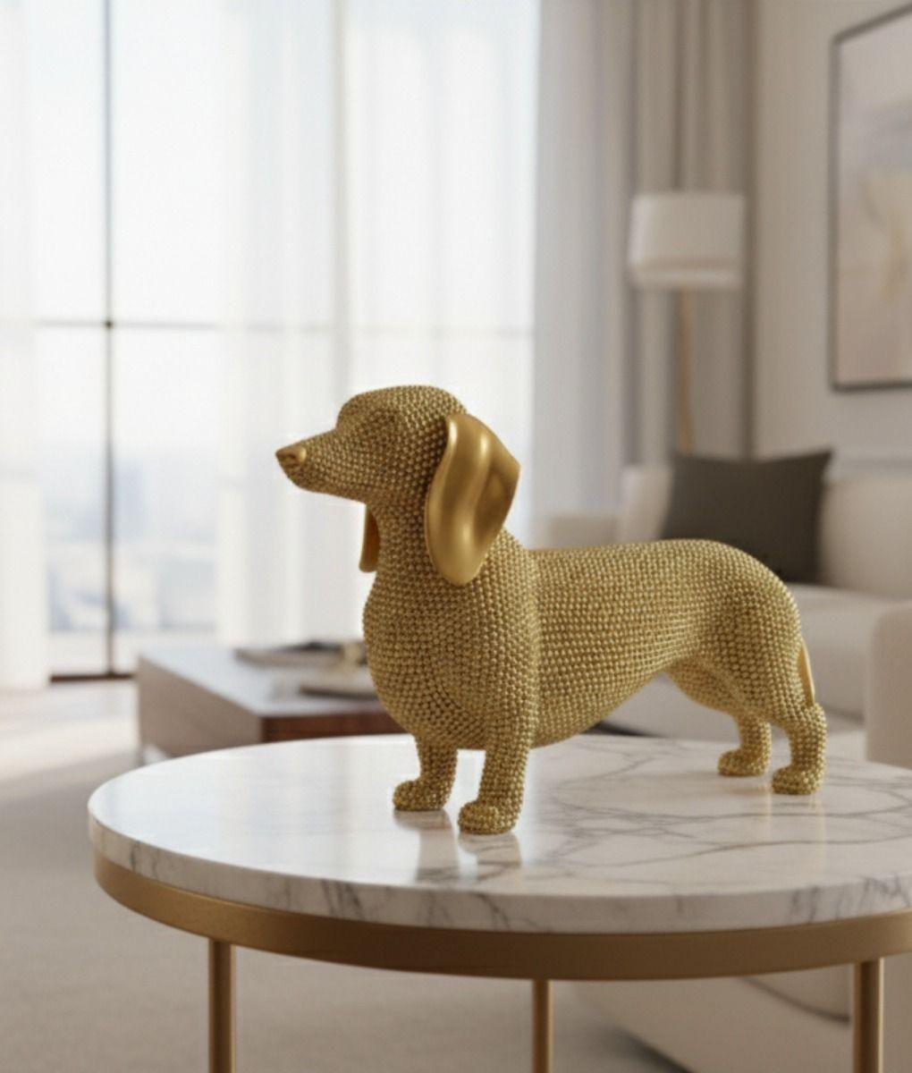 Estatura Figura Perro Salchicha Encanto Canino Adorno Jhn-6