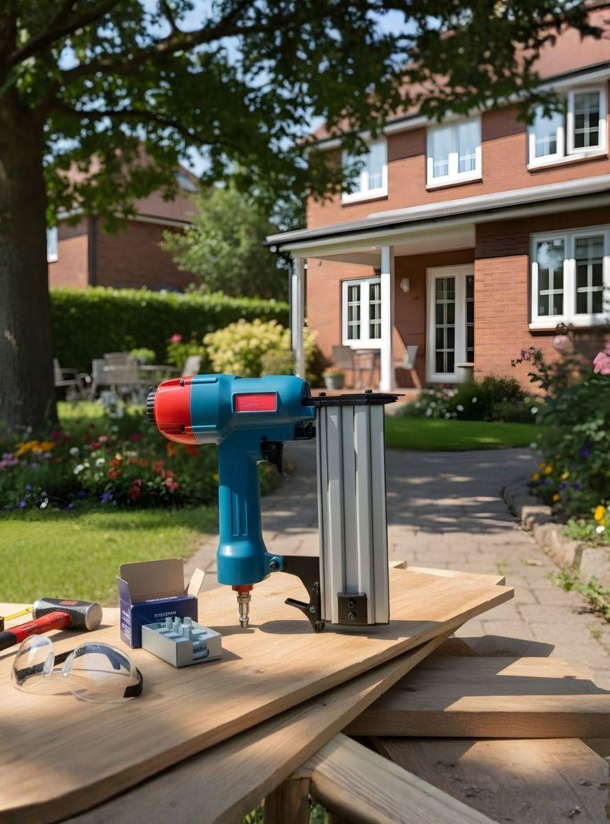 Grapadora De Aire Neumática Herramienta Sin Compresor Jhn-5