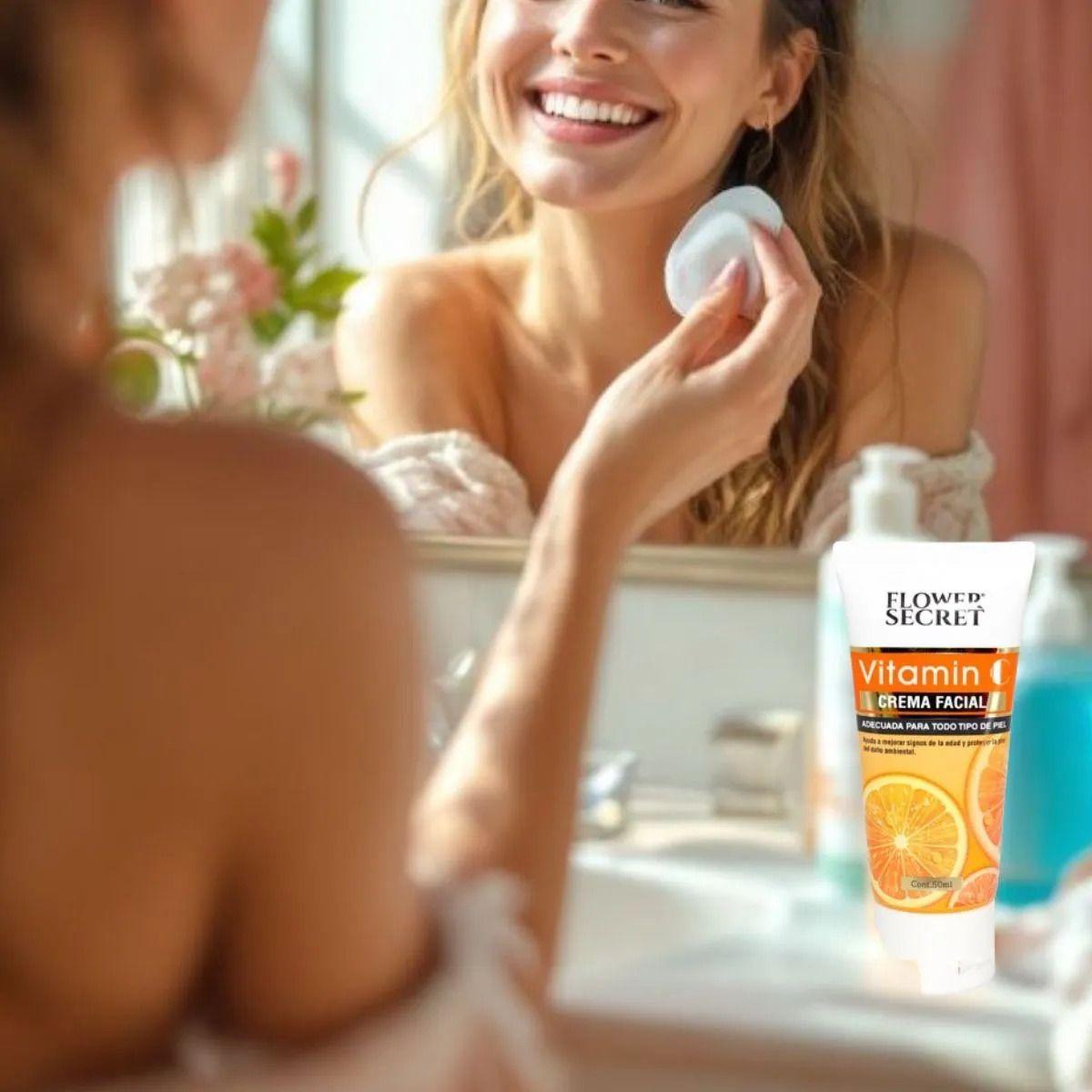 SET 2 CREMAS FACIAL VITAMINA C ANTIOXIDANTE BELLEZA LAU-5