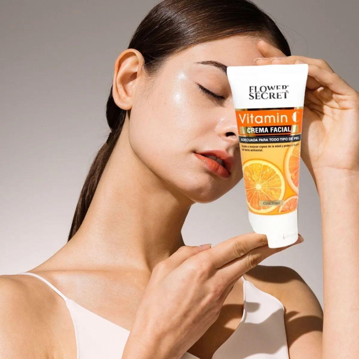 SET 2 CREMAS FACIAL VITAMINA C ANTIOXIDANTE BELLEZA LAU-7