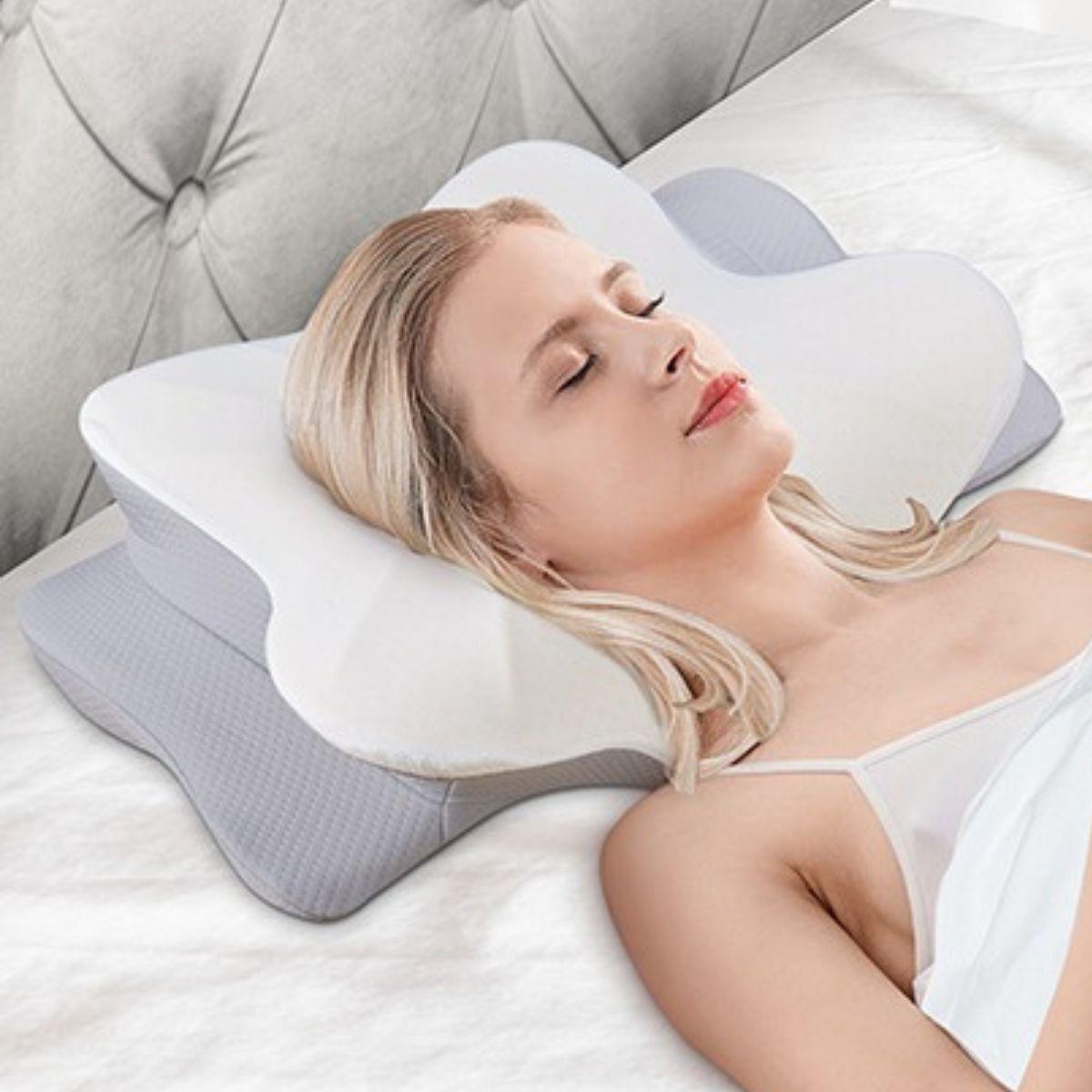 ALMOHADA ORTOPEDICA CERVICAL FORMA MARIPOSA ERGONOMICA LAU-8