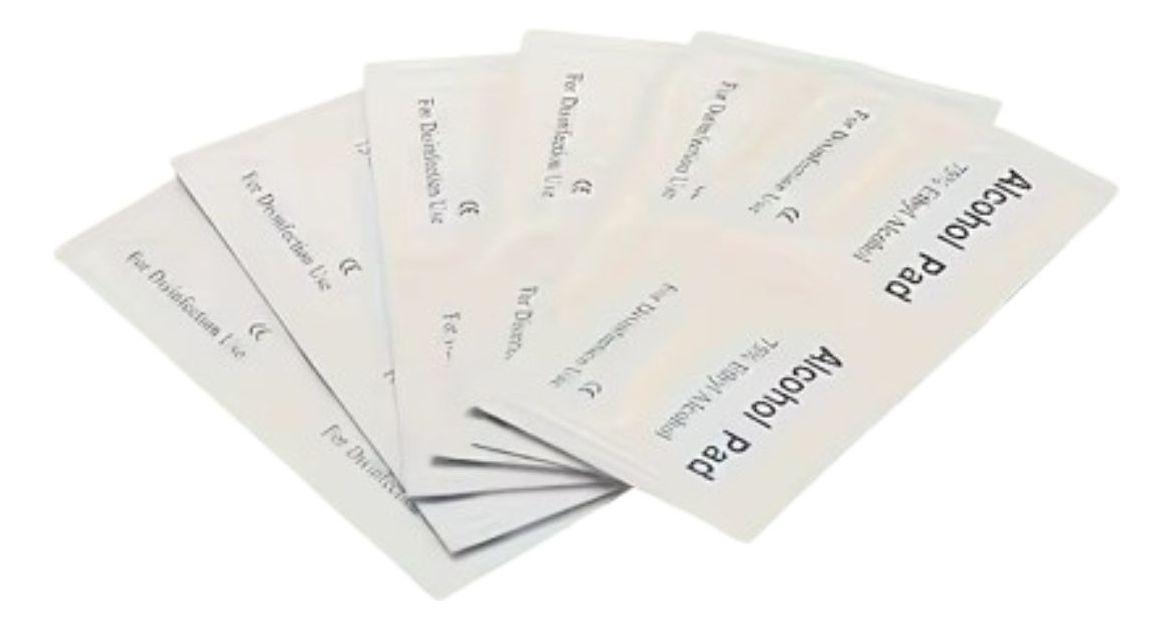 PACK 3 TOALLITAS GASAS CON ALCOHOL ANTISEPTICO HERIDAS LAU-3