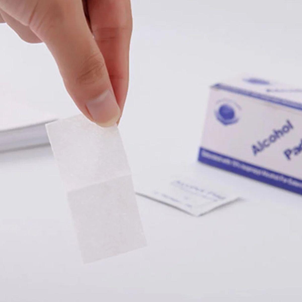 PACK 3 TOALLITAS GASAS CON ALCOHOL ANTISEPTICO HERIDAS LAU-6