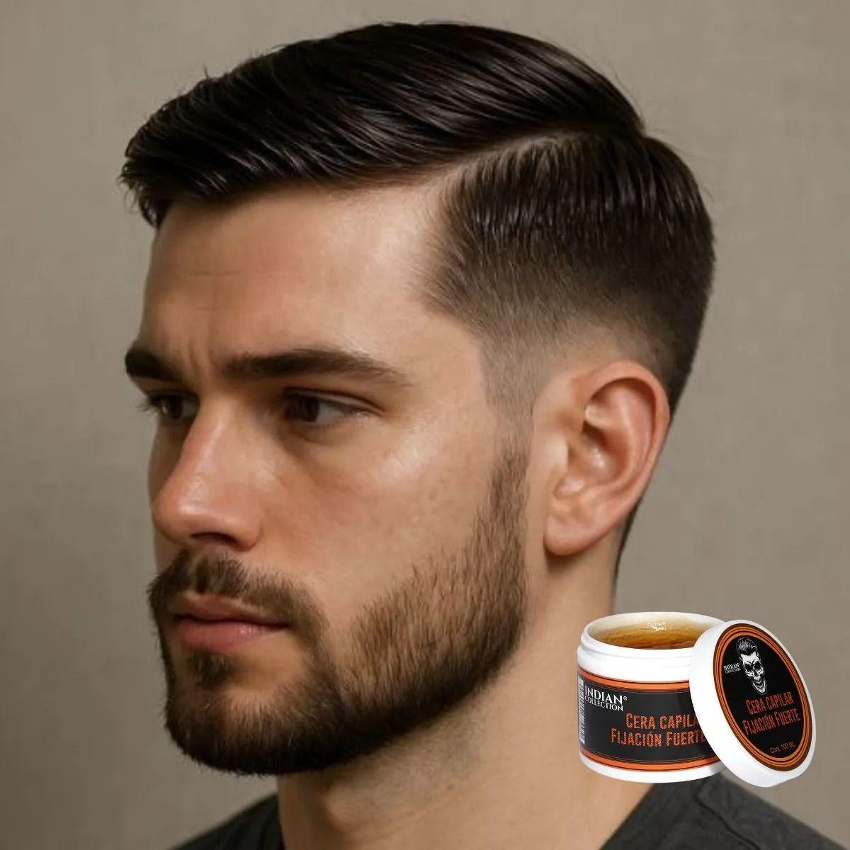 SET 2 FIJADOR CAPILAR CERA PARA HOMBRE FUERTE CABELLOS LAU-5