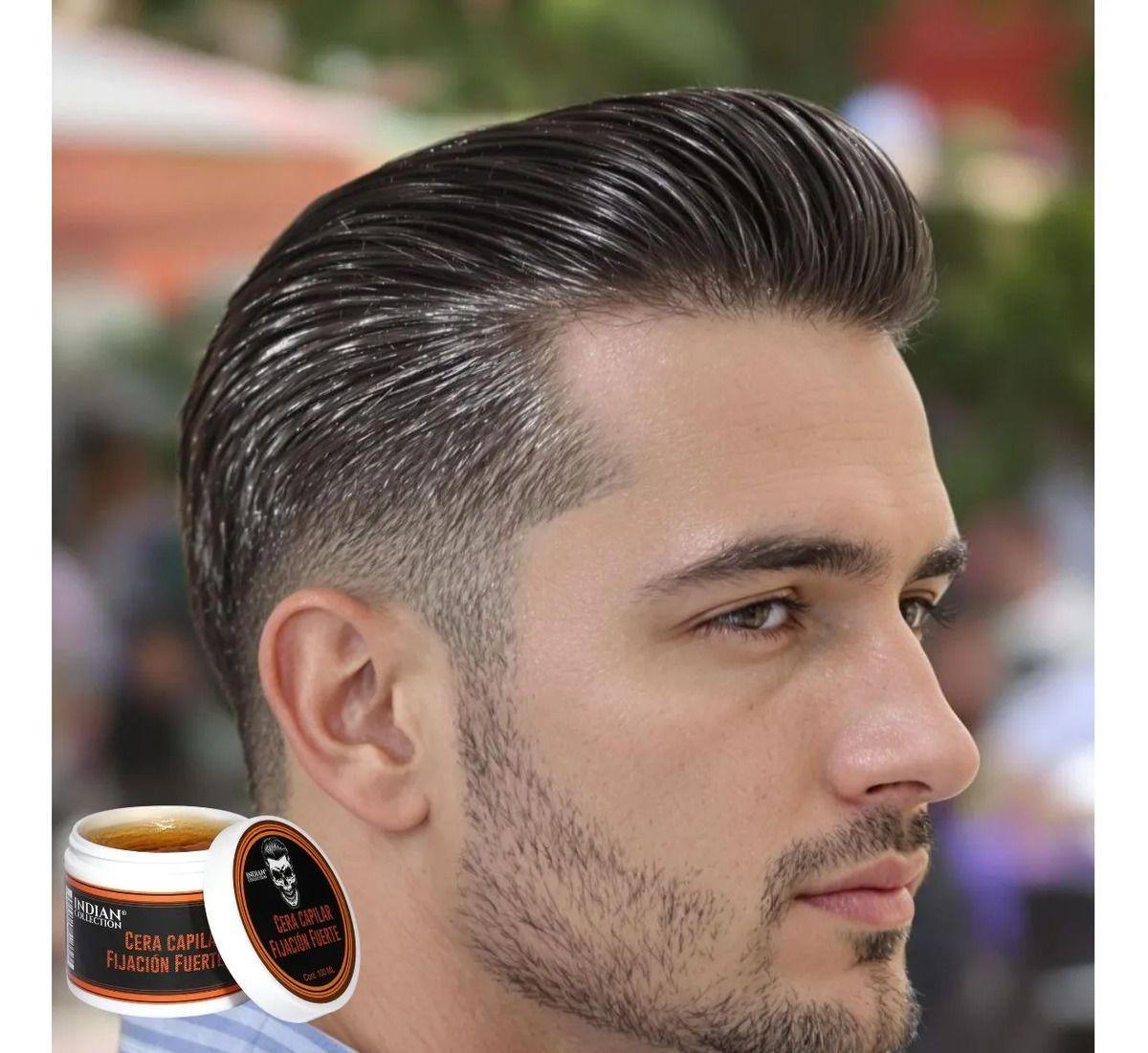 SET 2 FIJADOR CAPILAR CERA PARA HOMBRE FUERTE CABELLOS LAU-6