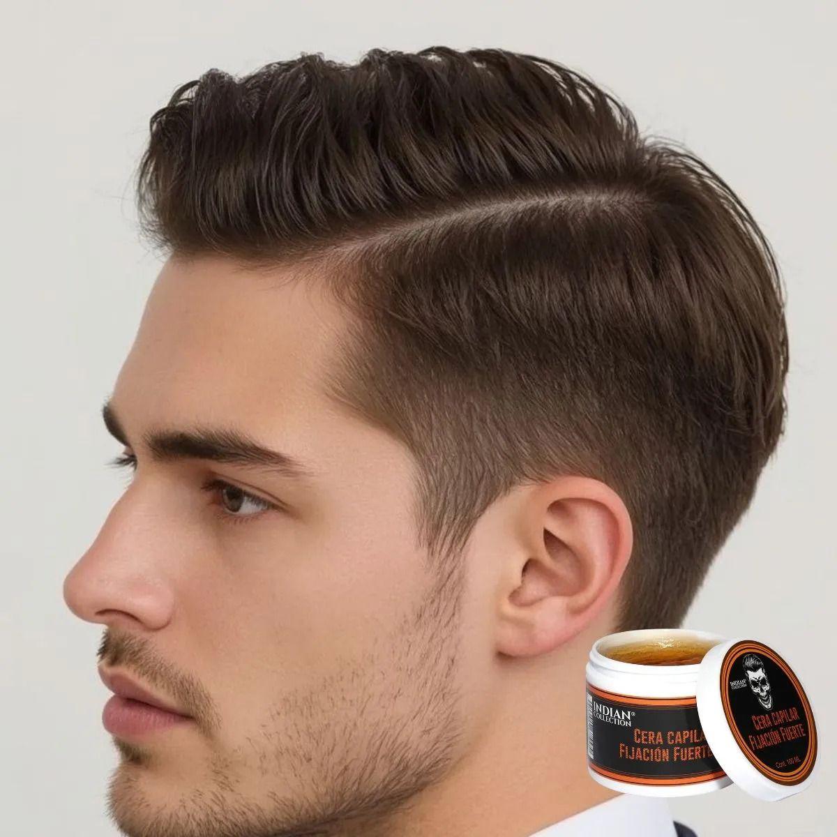 SET 2 FIJADOR CAPILAR CERA PARA HOMBRE FUERTE CABELLOS LAU-7