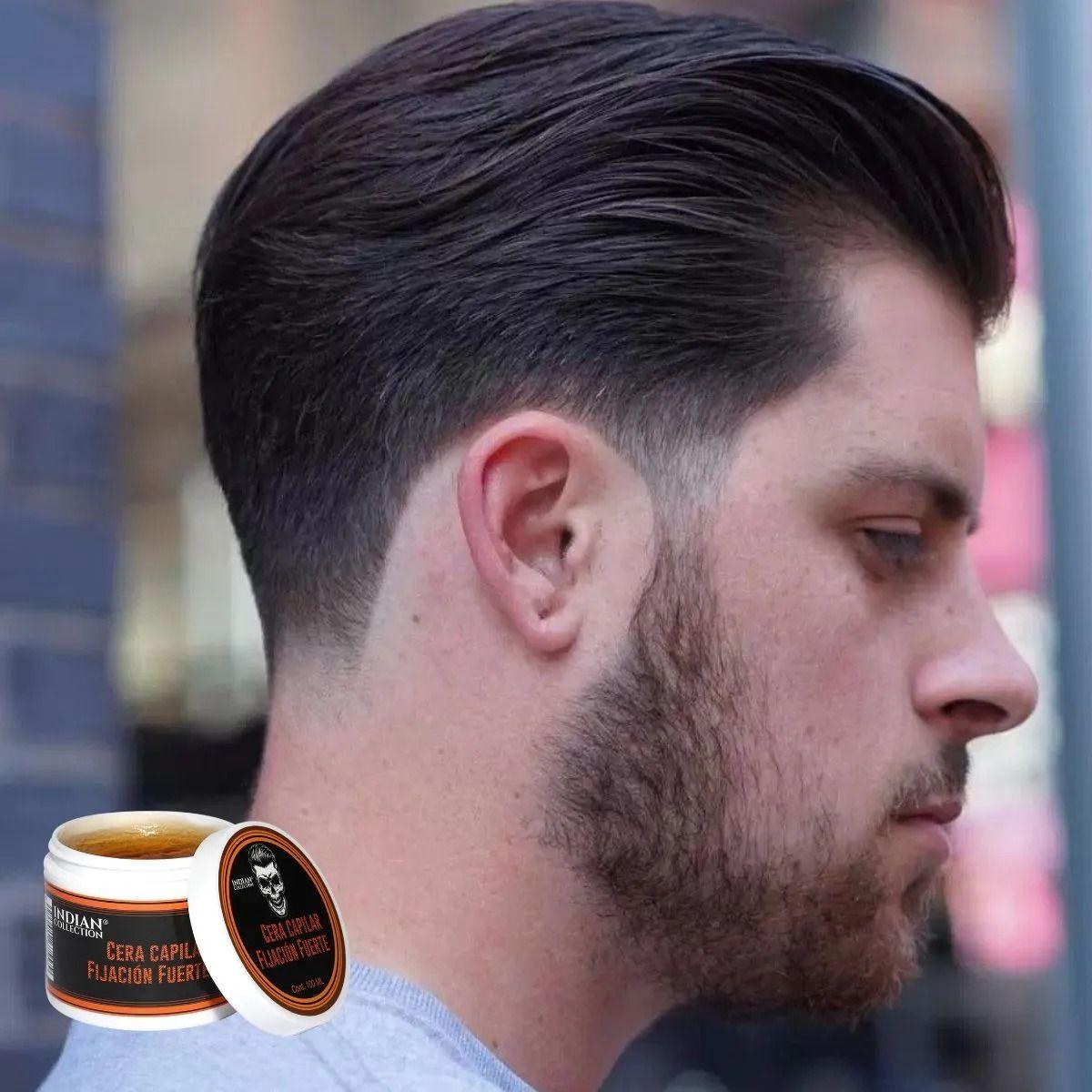 SET 2 FIJADOR CAPILAR CERA PARA HOMBRE FUERTE CABELLOS LAU-8