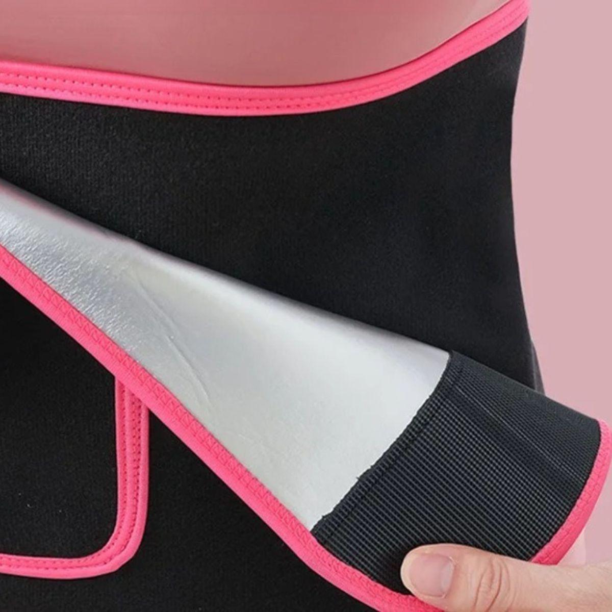 SET 2 FAJA REDUCTORA CON VELCRO PARA EJERCICIOS FITNES LAU-6