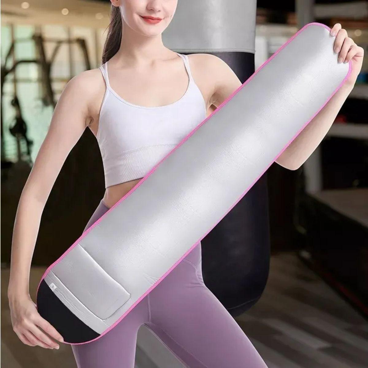 SET 2 FAJA REDUCTORA CON VELCRO PARA EJERCICIOS FITNES LAU-9