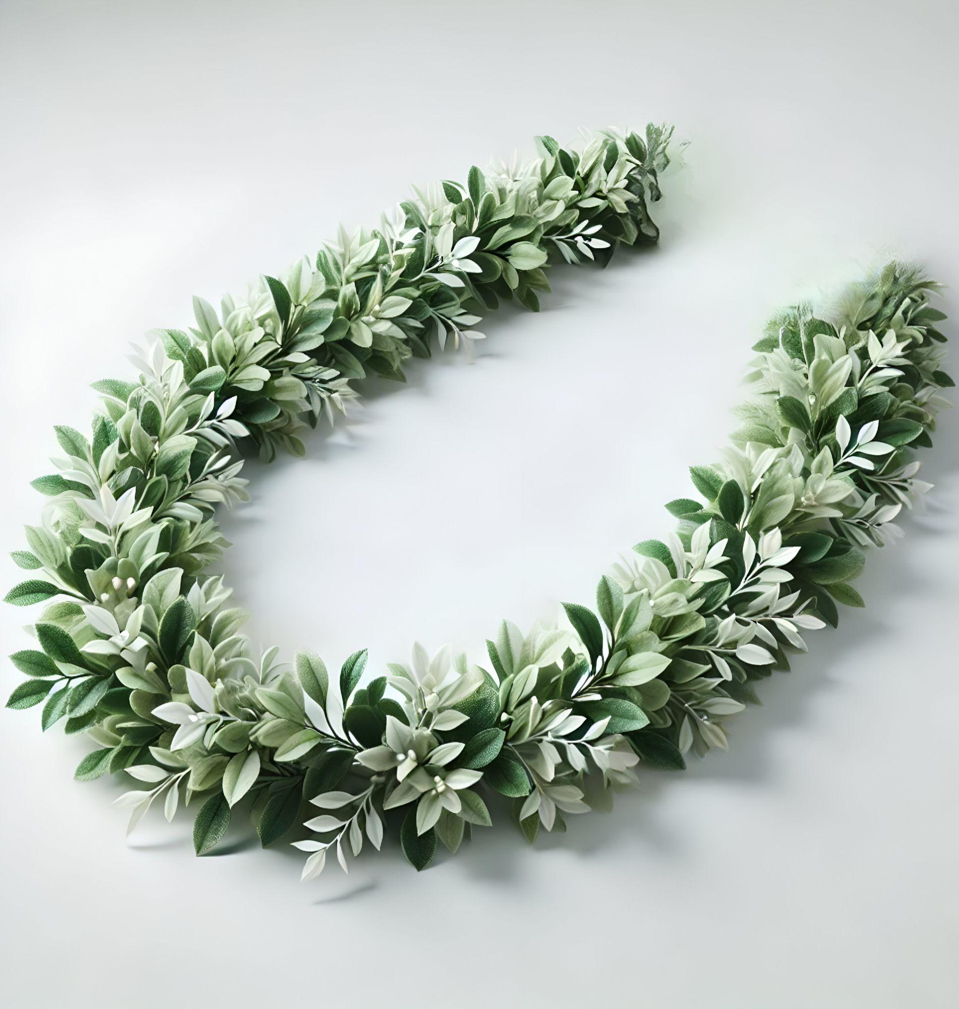 Set de 2 Plantas Artificiales Guirnaldas Eucalipto Hoja Jhn-7