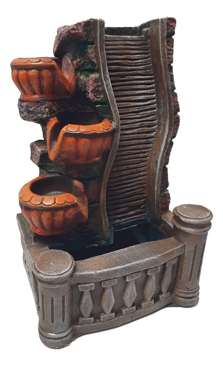 Fuente Agua Decorativa Cascada Elegante Hogar Relajante Jhn-2