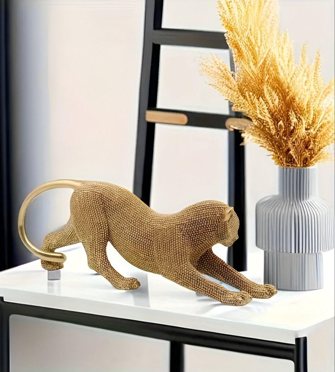 Estatua Animal Escultura Artesanía Coleccionable Dorado Jhn-6