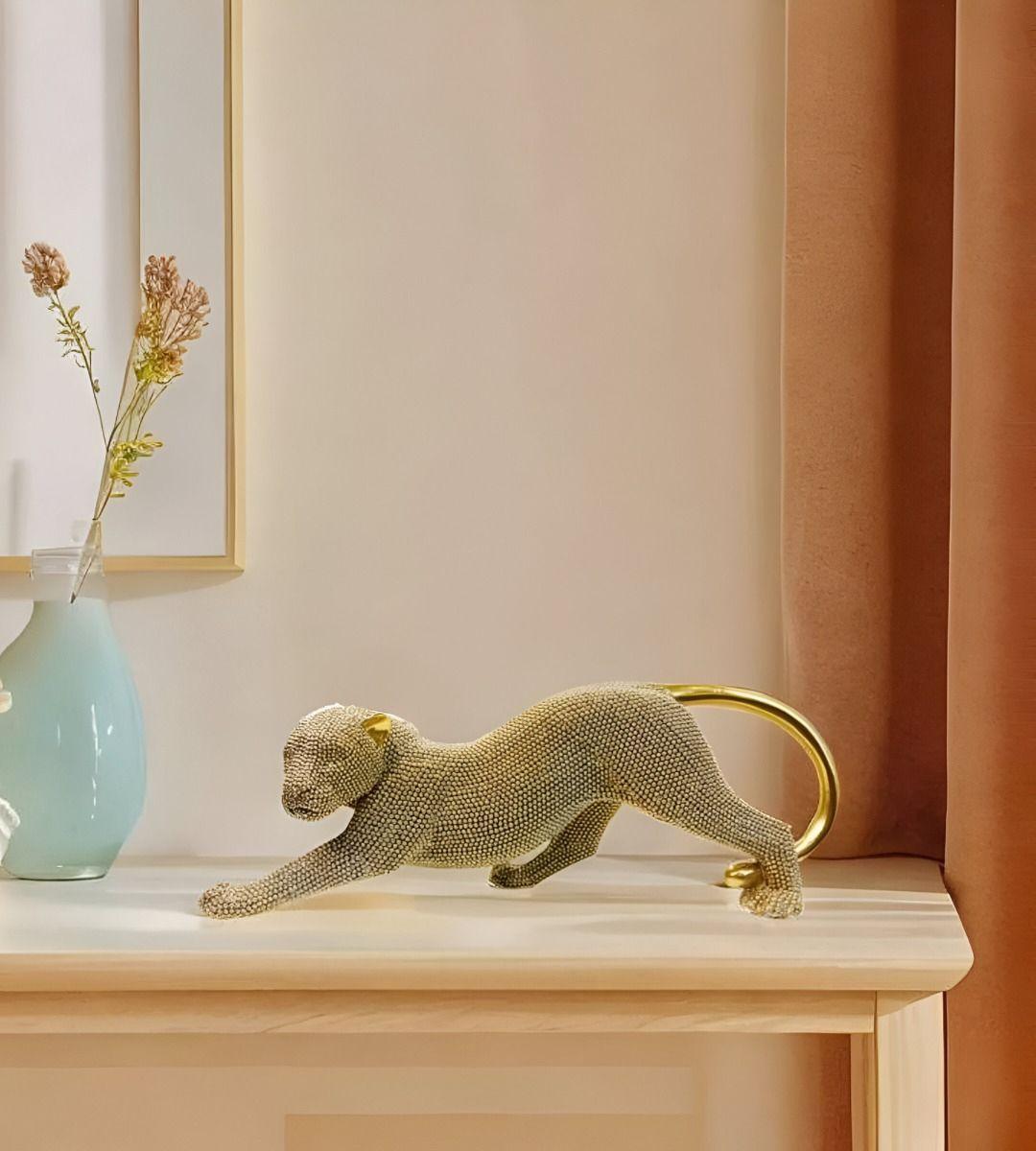 Estatua Animal Escultura Artesanía Coleccionable Dorado Jhn-9