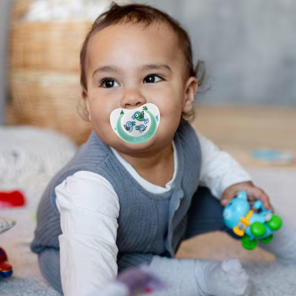 SET 3 CHUPETES ANATOMICOS DIVERTIDO PRACTICO BEBE LAU-3