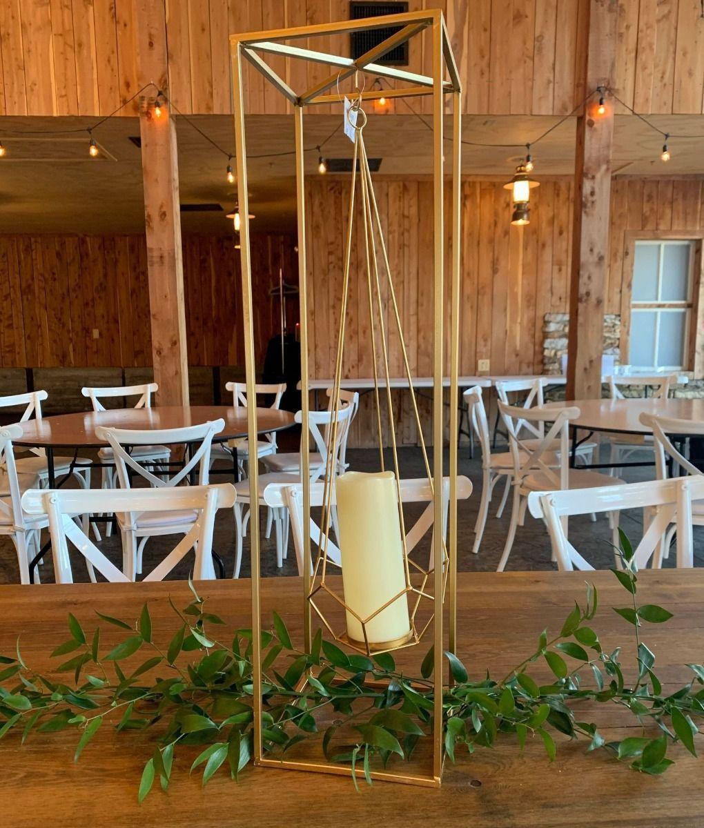 Portavelas Decorativo Candelabro Pentágono Geométrico Jhn-4