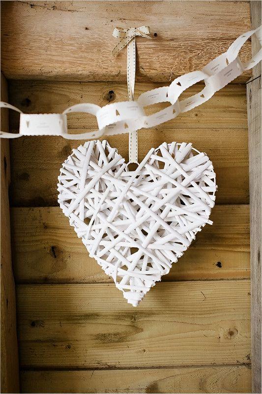 Corazon Mimbre Colgante Adorno Moderno Romántico Lau-7