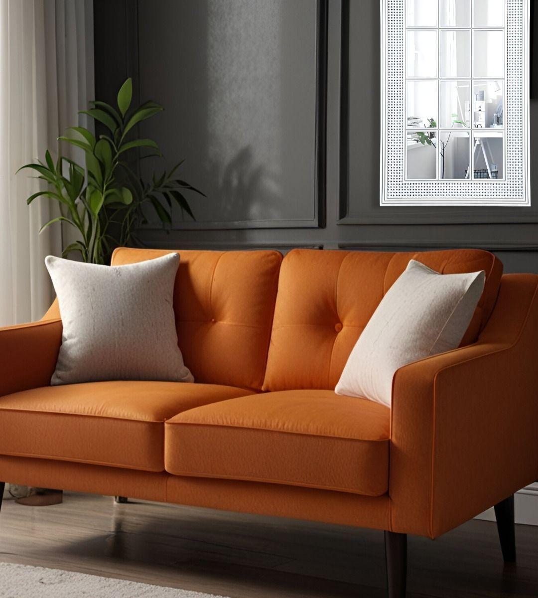 Espejo Decorativo Marco Blanco Rectangular Ventana Jhn-7