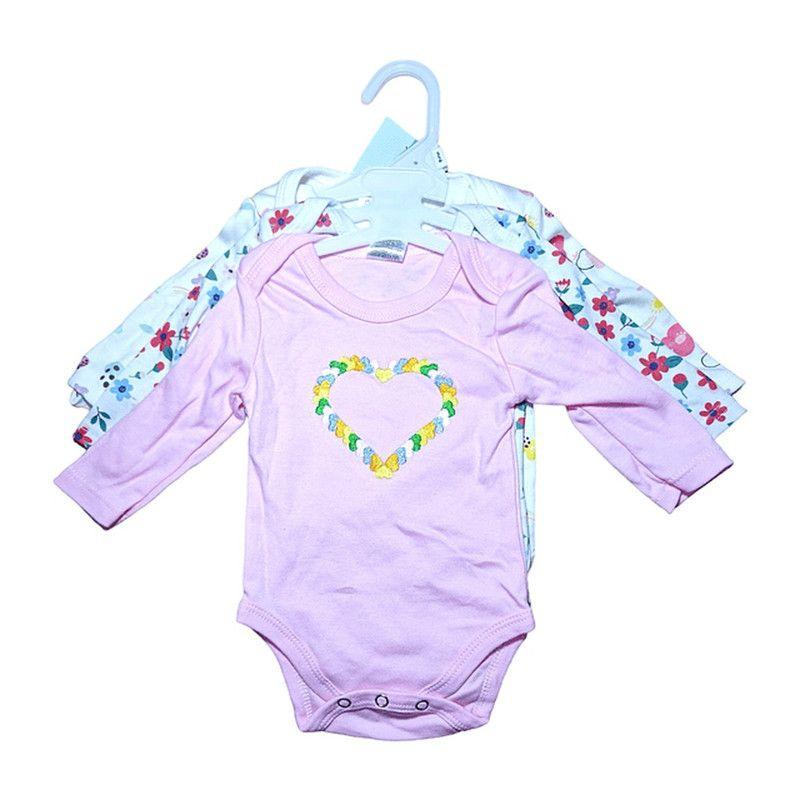 Bodys Estampados Manga Larga Algodón Bebes Suave Rondon-3