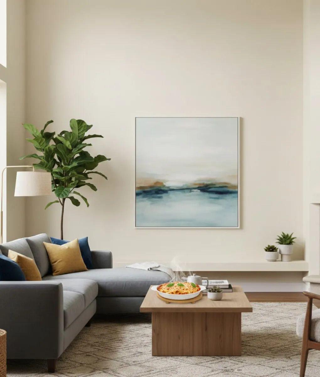 Fuente Horno Base Bambú Servir Mesa Estilo Minimalista Jhn-9