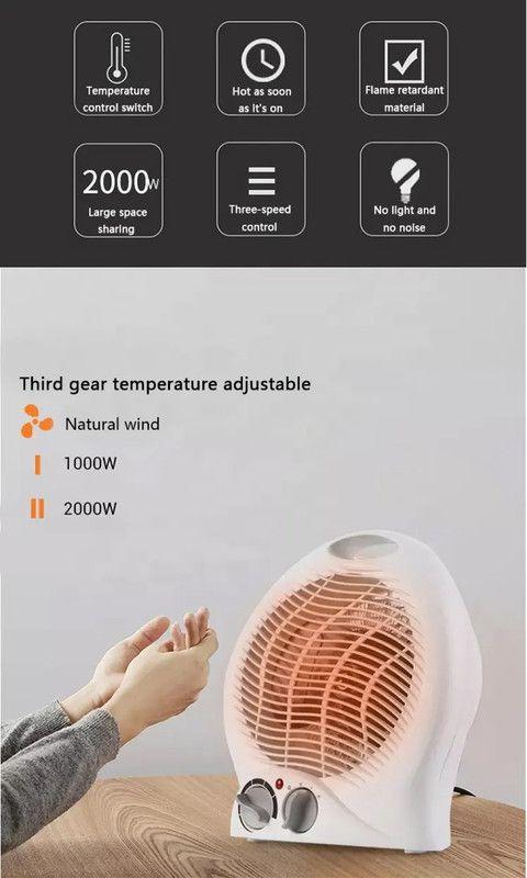 Calefactor Electrico Calentador Termostato Portatil Rondon-6