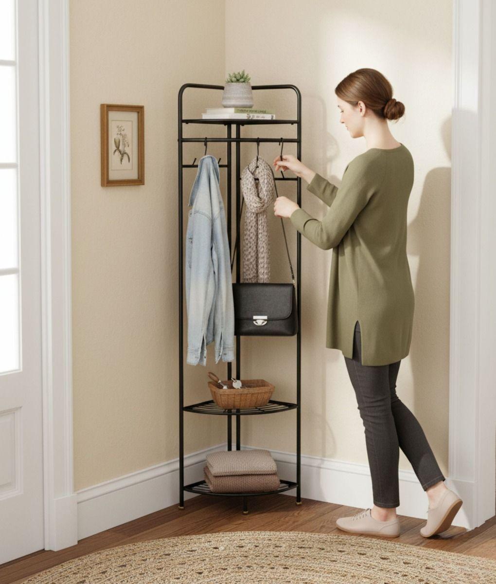 Perchero Organizador Multifuncional Vertical Esquinero Jhn-2