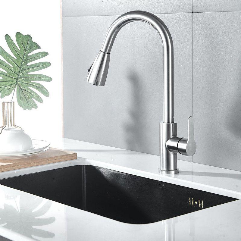 Grifo Cocina Extraíble Mezclador Agua Rotación Rondon-7