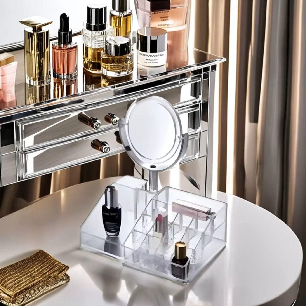 Set 2 Cosmetiquero Organizador Maquillaje Tocador Espejo Lau-7