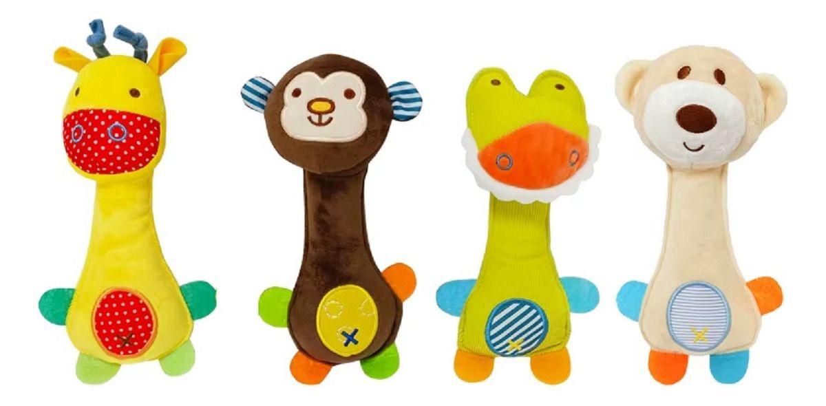 Set 3 Sonajero Mordedor Bebé Osito Peluche Divertido Lau-0