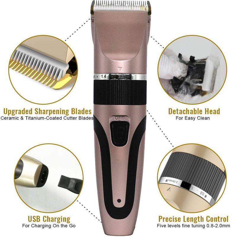 Cortadora Pelo Inalámbrico Eléctrico Barba Recargable Rondon-2